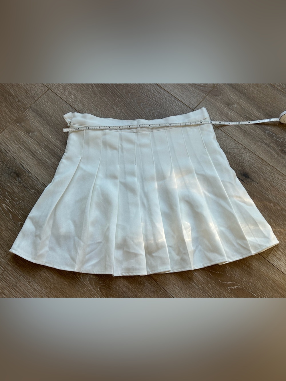 White Pleated Mini Skirt - Classic Women's Skirt
